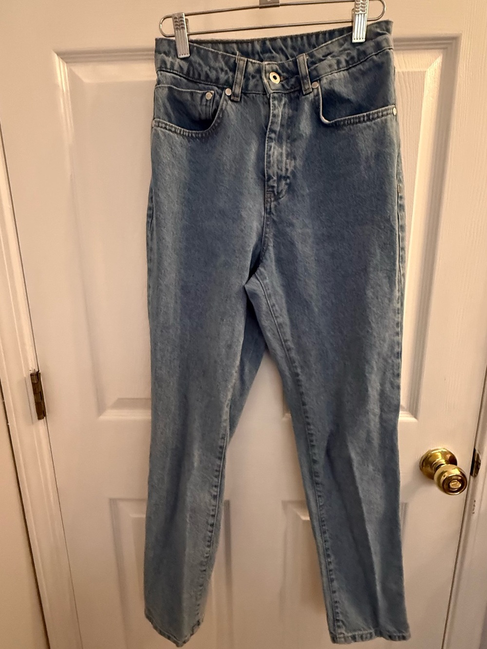 The Ragged Priest High-Rise Light Blue Straight Jeans